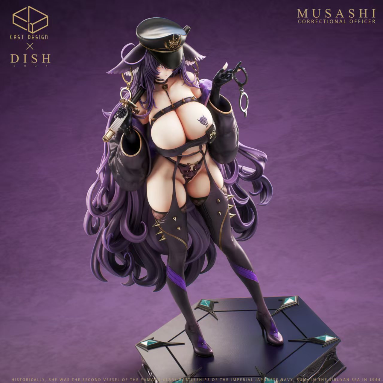Azur Lane Cast Design Studio Twin Police Sisters Musashi Resin Statue