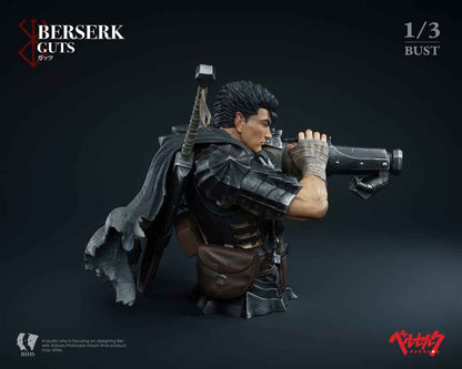 Berserk BIHS Studio The Black Swordsmans Berserk Moment Guts Bust 1/3 Resin Statue