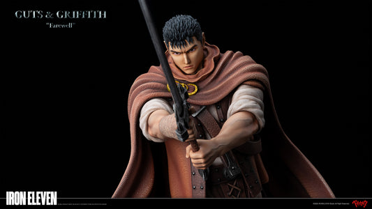 Berserk IRON ELEVEN Studio Snowy Farewell: Guts & Griffith Resin Statue