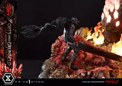 Berserk Prime 1 Studio Guts vs. Grunbeld in Apostle Form UDMBR-02 Licensed Resin Statue