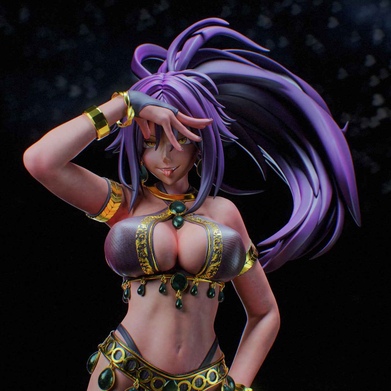 Bleach ANE Studio Dancer Shihouin Yoruichi Resin Statue