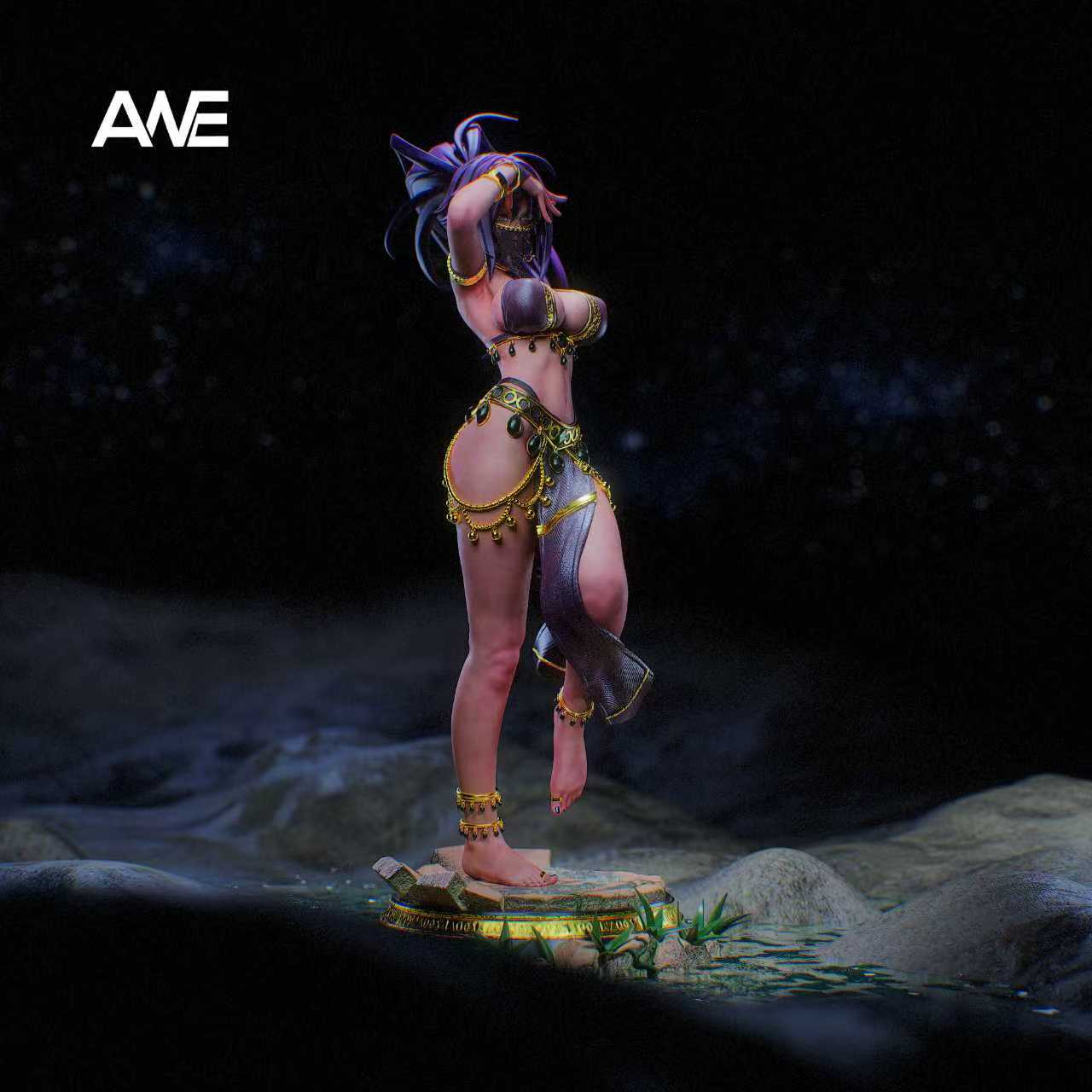 Bleach ANE Studio Dancer Shihouin Yoruichi Resin Statue