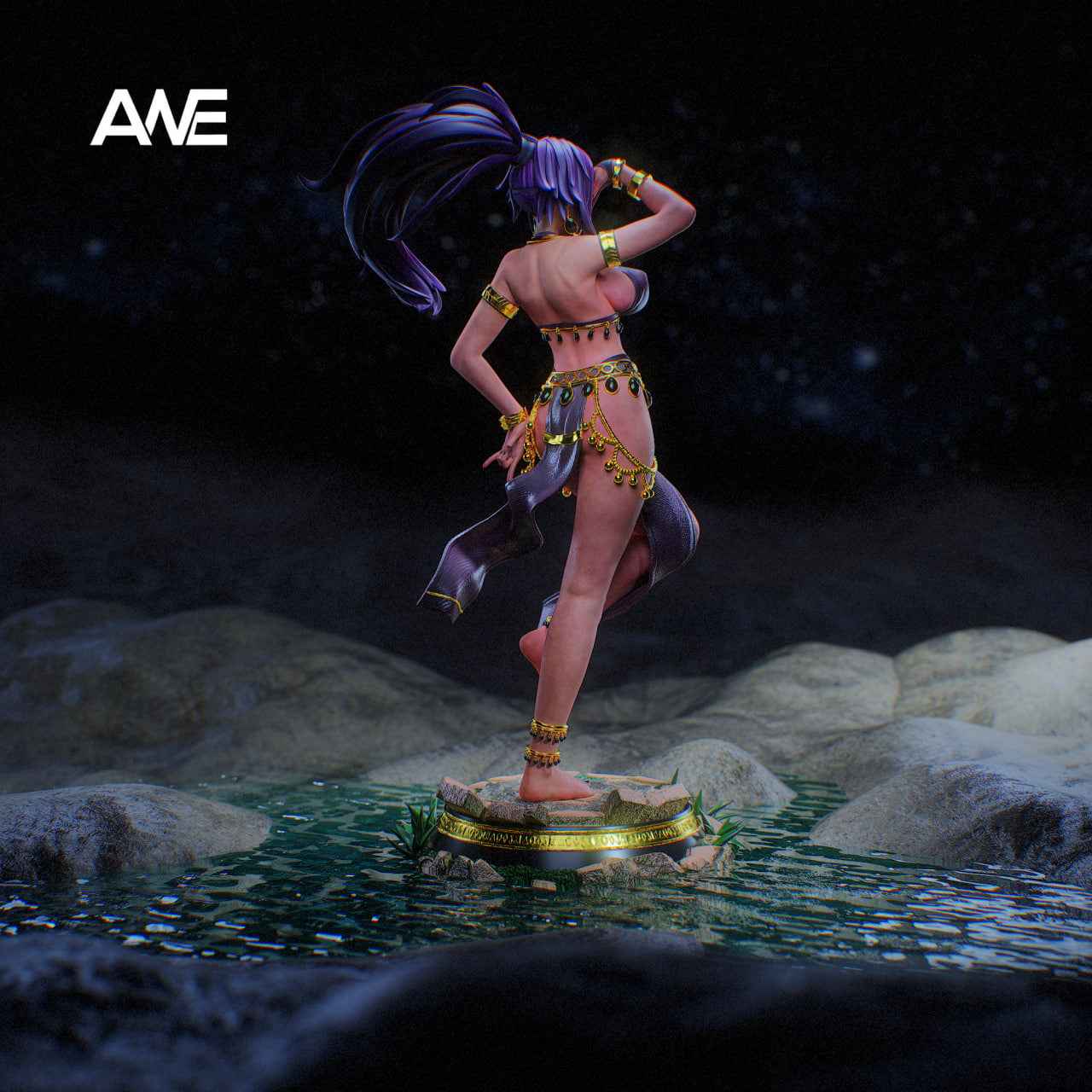 Bleach ANE Studio Dancer Shihouin Yoruichi Resin Statue