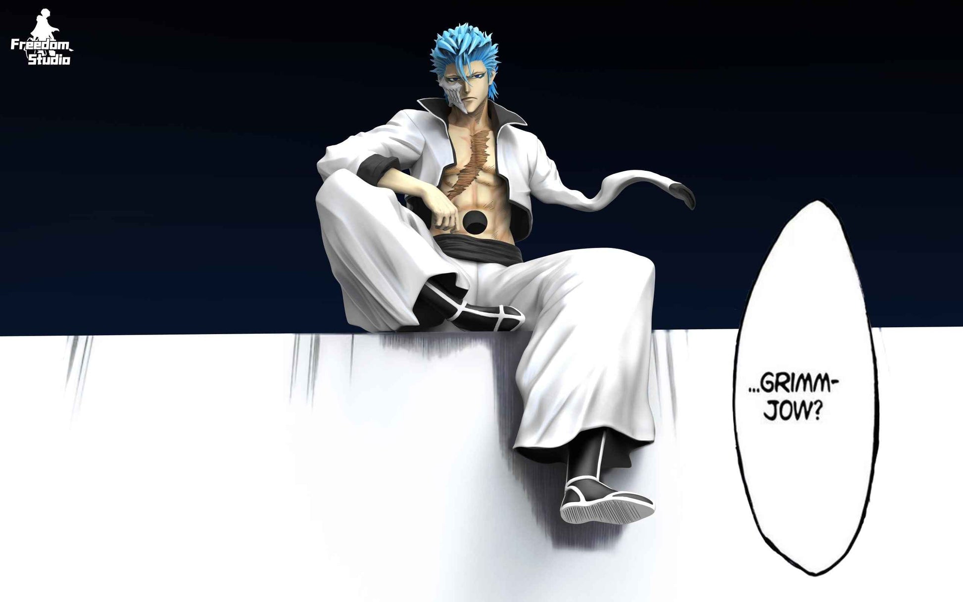 Bleach Freedom Studio Grimmjow Jaegerjaquez Resin Statue