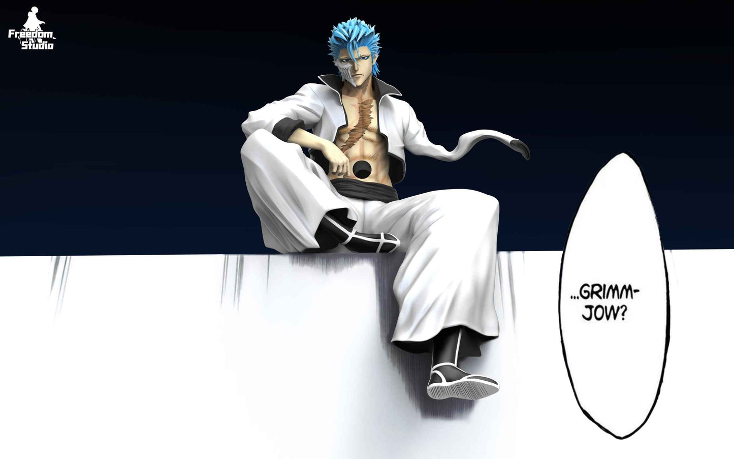 Bleach Freedom Studio Grimmjow Jaegerjaquez Resin Statue