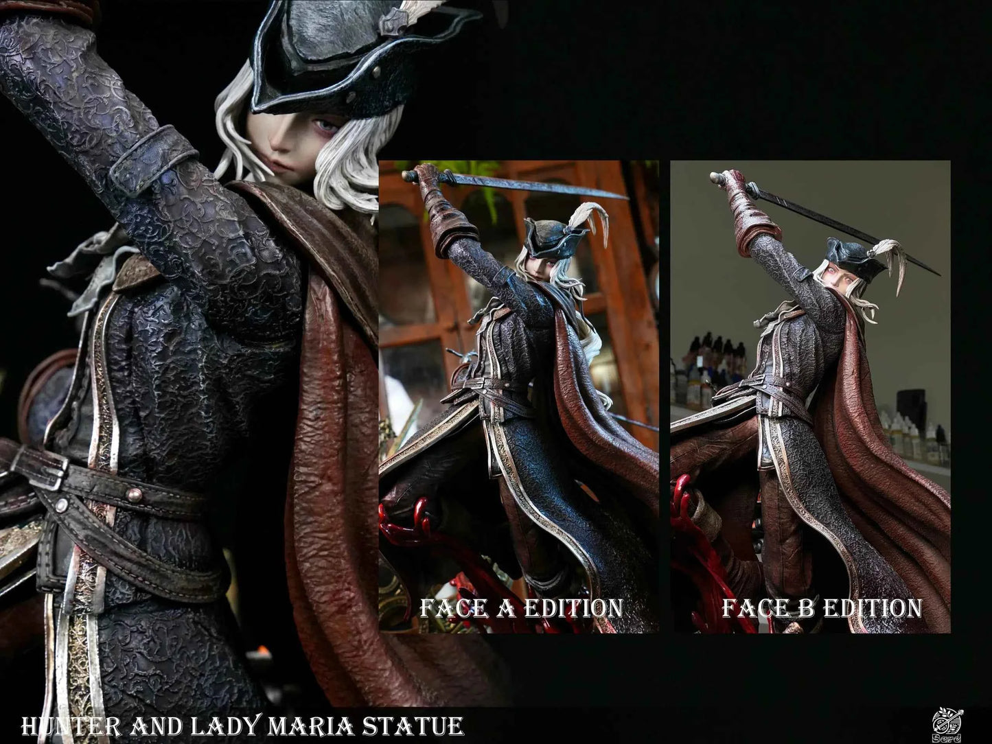 Bloodborne Bard Studio Lady Maria vs Hunter Resin Statue