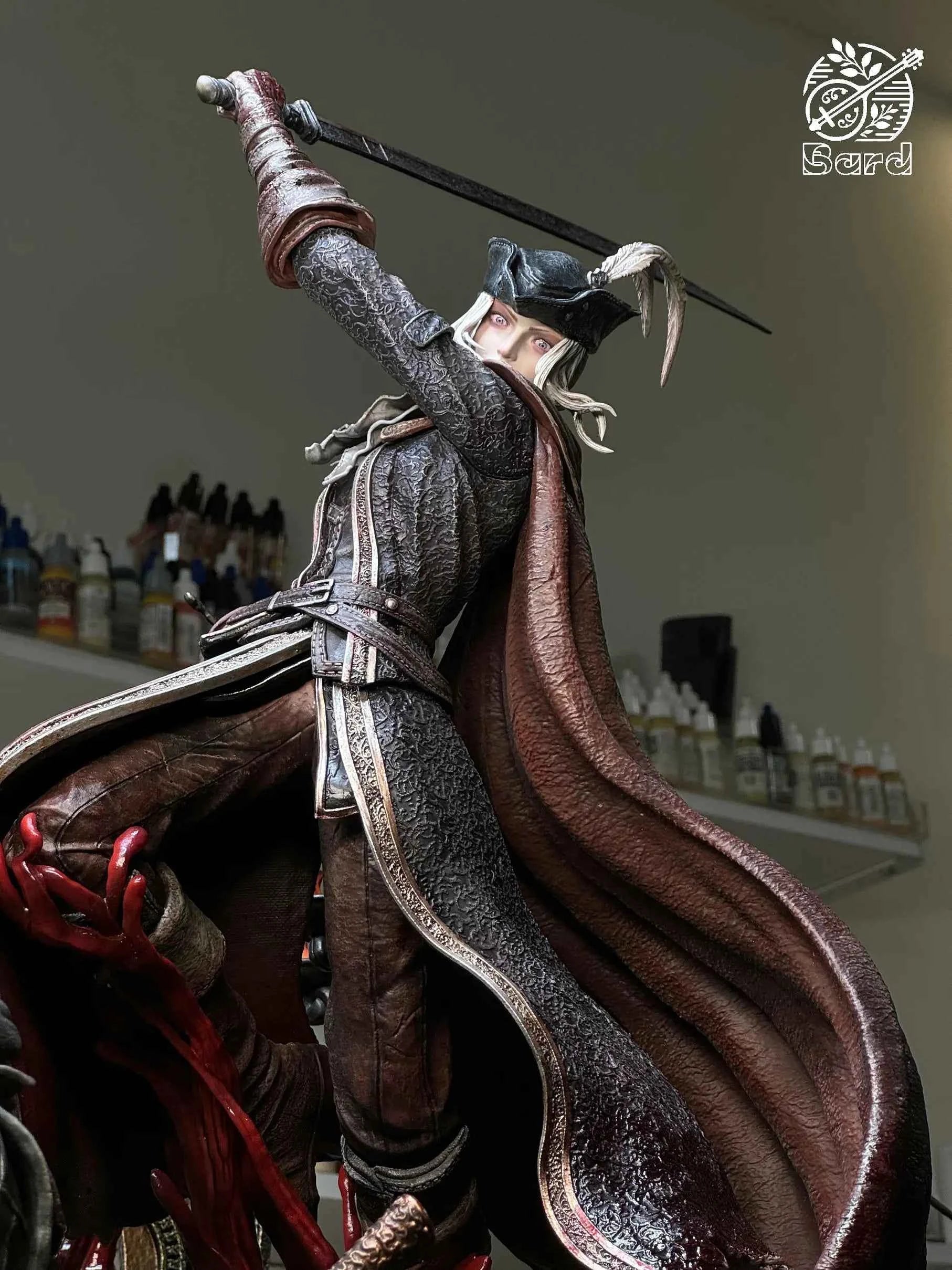 Bloodborne Bard Studio Lady Maria vs Hunter Resin Statue