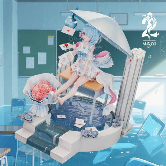 Blue Archive Alice21 Studio Pure White Vow wedding dress Arona Resin Statue