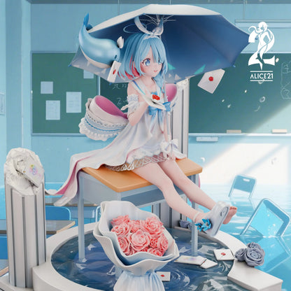 Blue Archive Alice21 Studio Pure White Vow wedding dress Arona Resin Statue