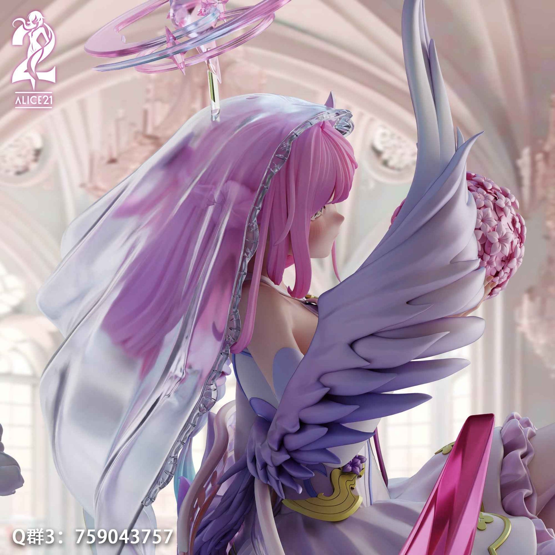 Blue Archive ~ Alice21 Studio ~ Mika Misono Wedding Dress ~ Resin Statue - Santoryu Resins Collectors