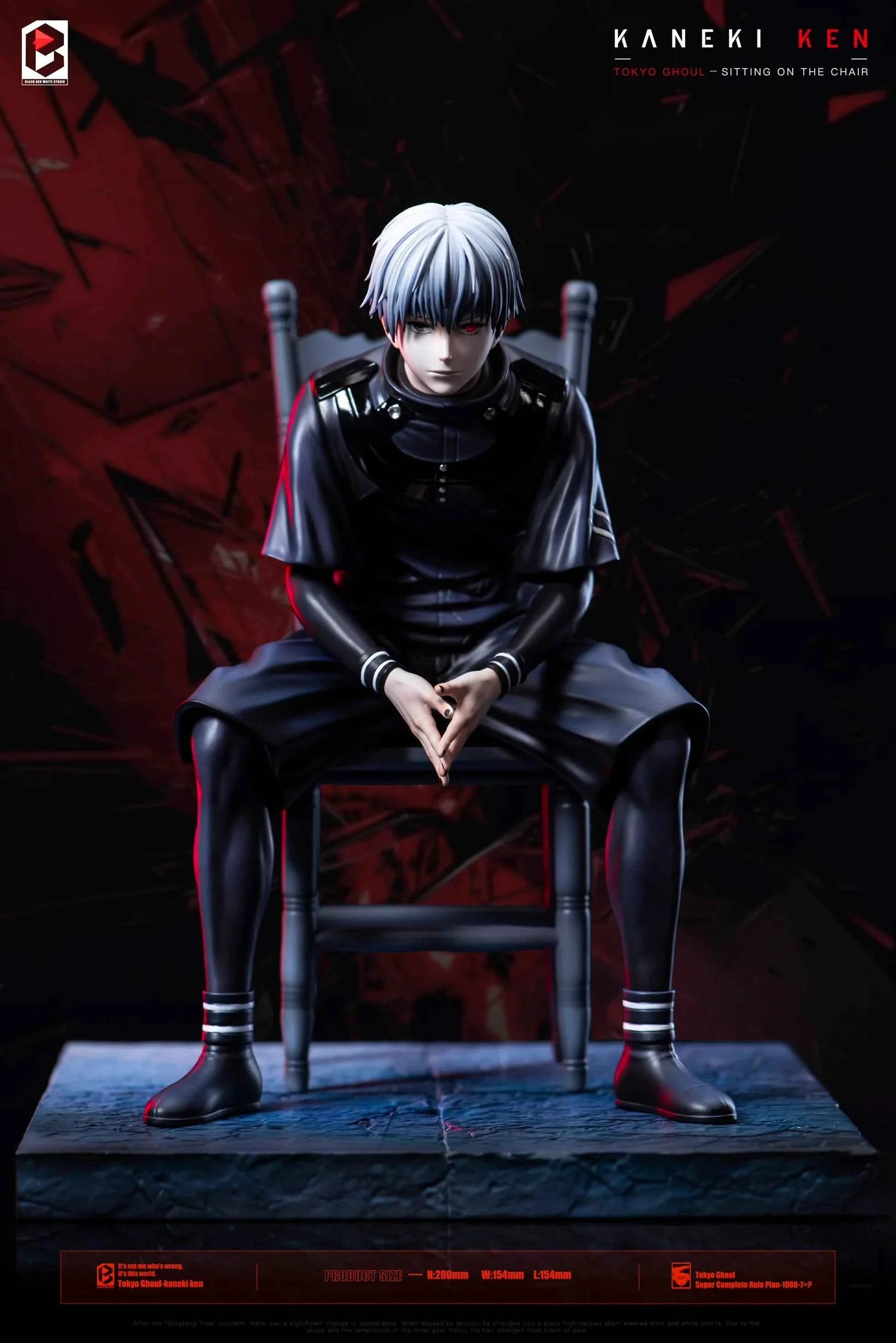 Tokyo Ghoul ~ BW Studio ~ Ken Kaneki Sitting On The Chair ~ Resin Statue