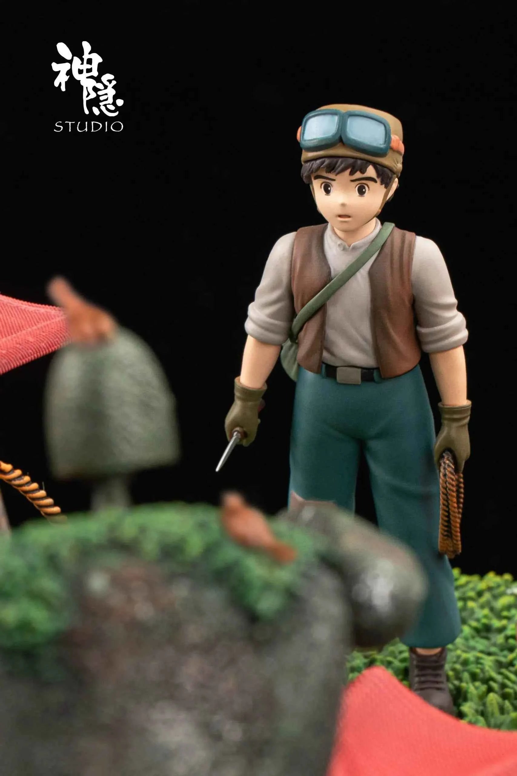 Castle in the Sky Shen Yin Studio Pasu & Sheeta First Encounter in the Clouds Resin Statue