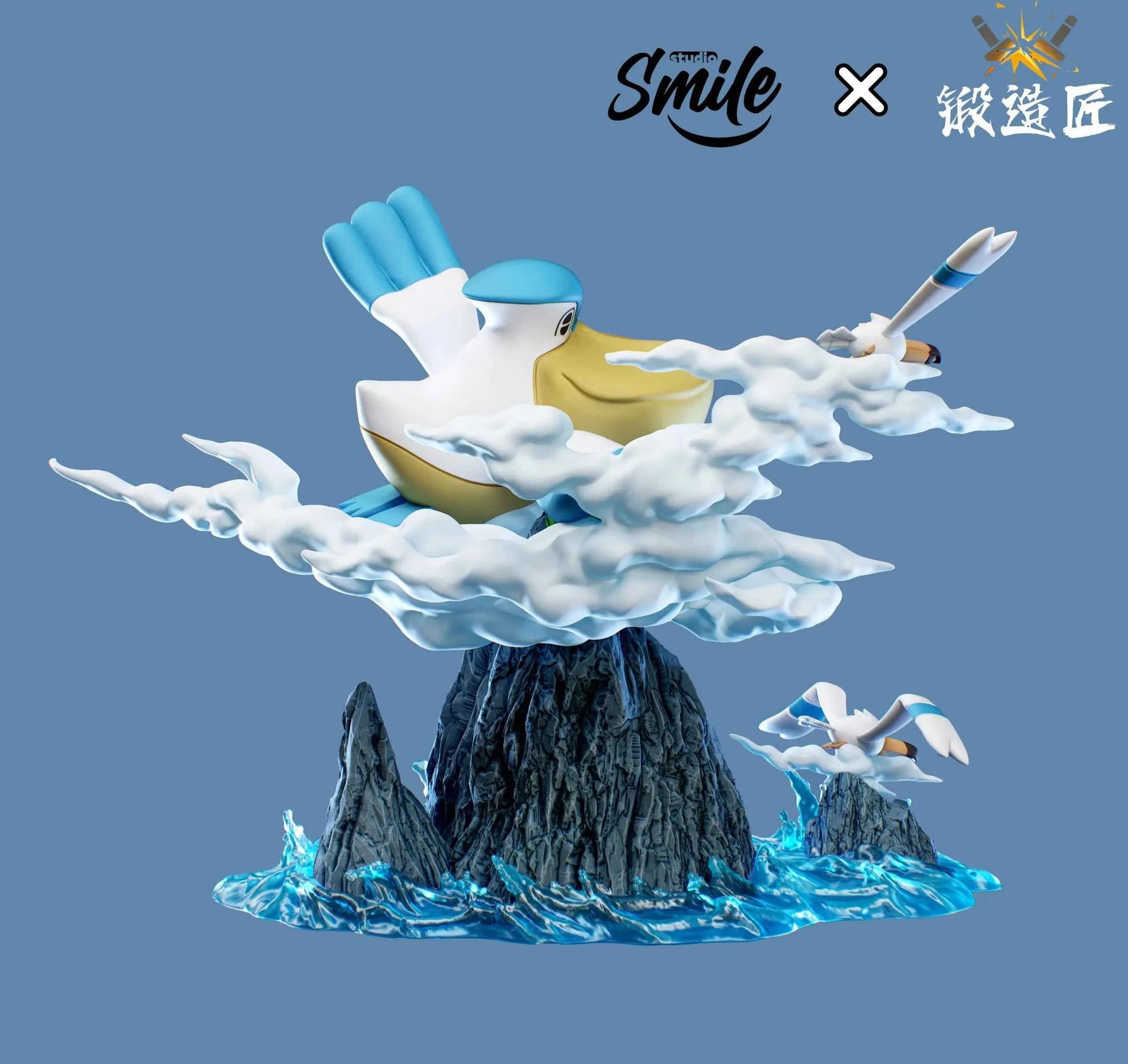 Pokémon Smile Studio Pelipper Water Ecology serie Resin Statue