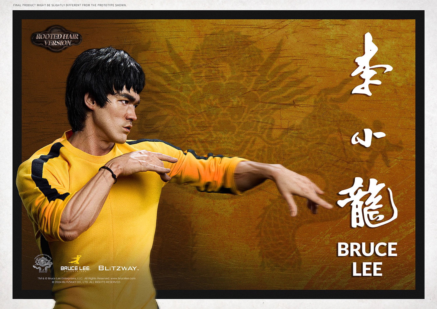 Celebrity Figure Blitzway Bruce Lee Rooted Hair BW-SS-22401 1/4 License Resin Statue