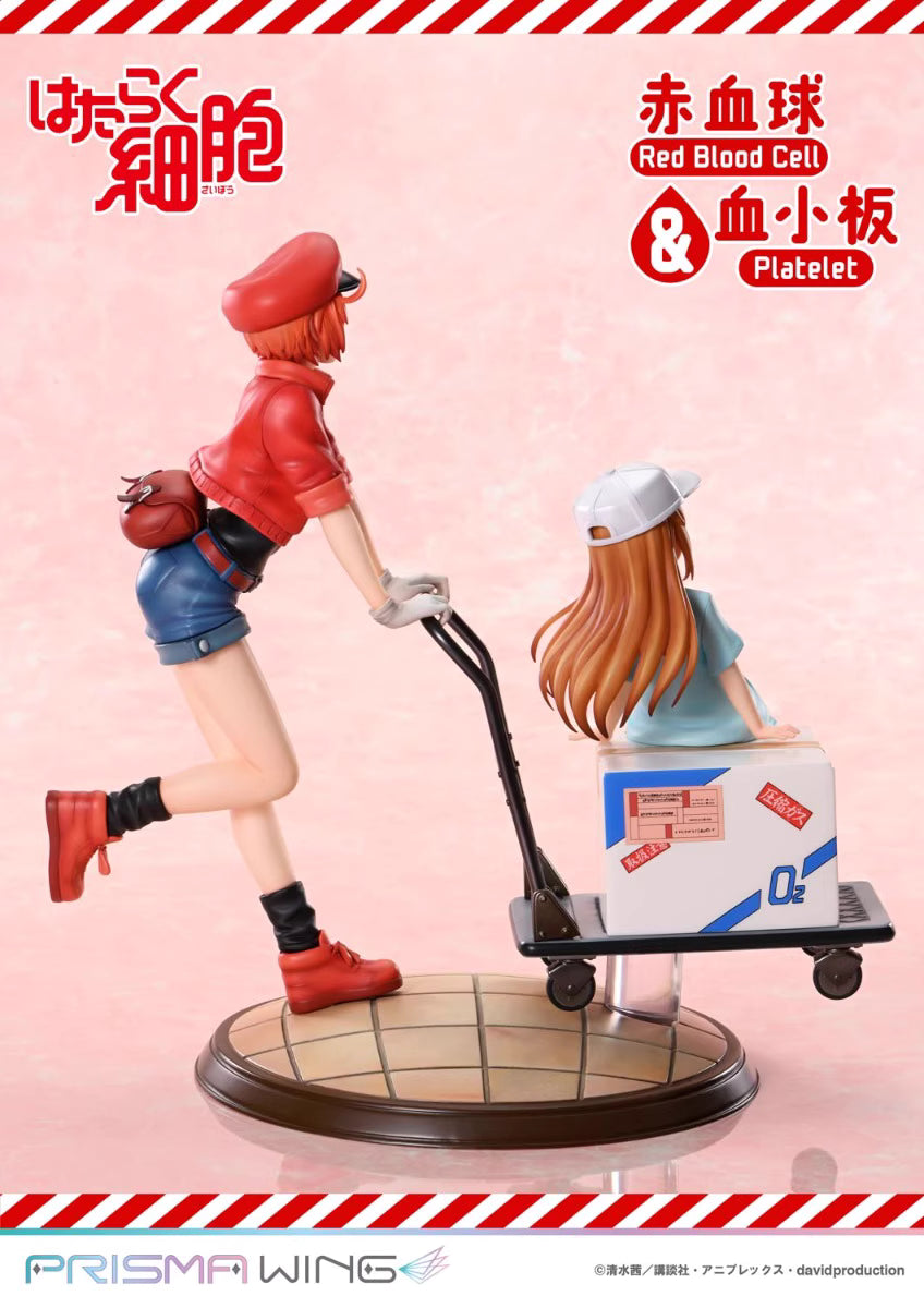 Cells at Work Prime 1 Studio PRISMA WING Red Blood Cell & Platelet PWHSB-01S Licensed PVC Figure