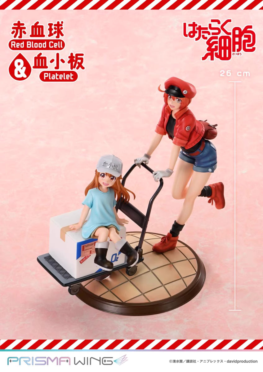 Cells at Work Prime 1 Studio PRISMA WING Red Blood Cell & Platelet PWHSB-01S Licensed PVC Figure
