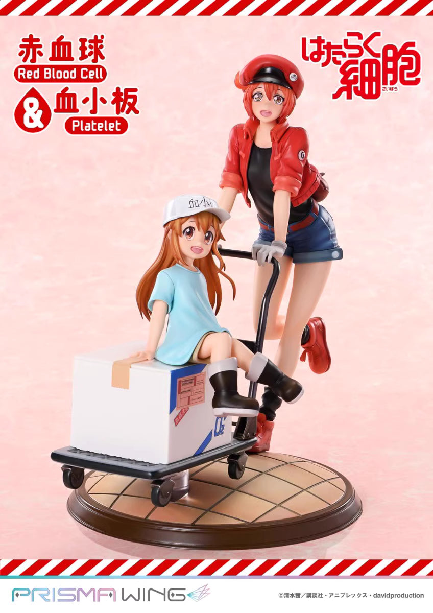 Cells at Work Prime 1 Studio PRISMA WING Red Blood Cell & Platelet PWHSB-01S Licensed PVC Figure