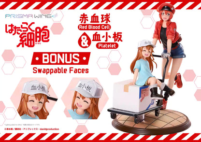 Cells at Work Prime 1 Studio PRISMA WING Red Blood Cell & Platelet PWHSB-01S Licensed PVC Figure