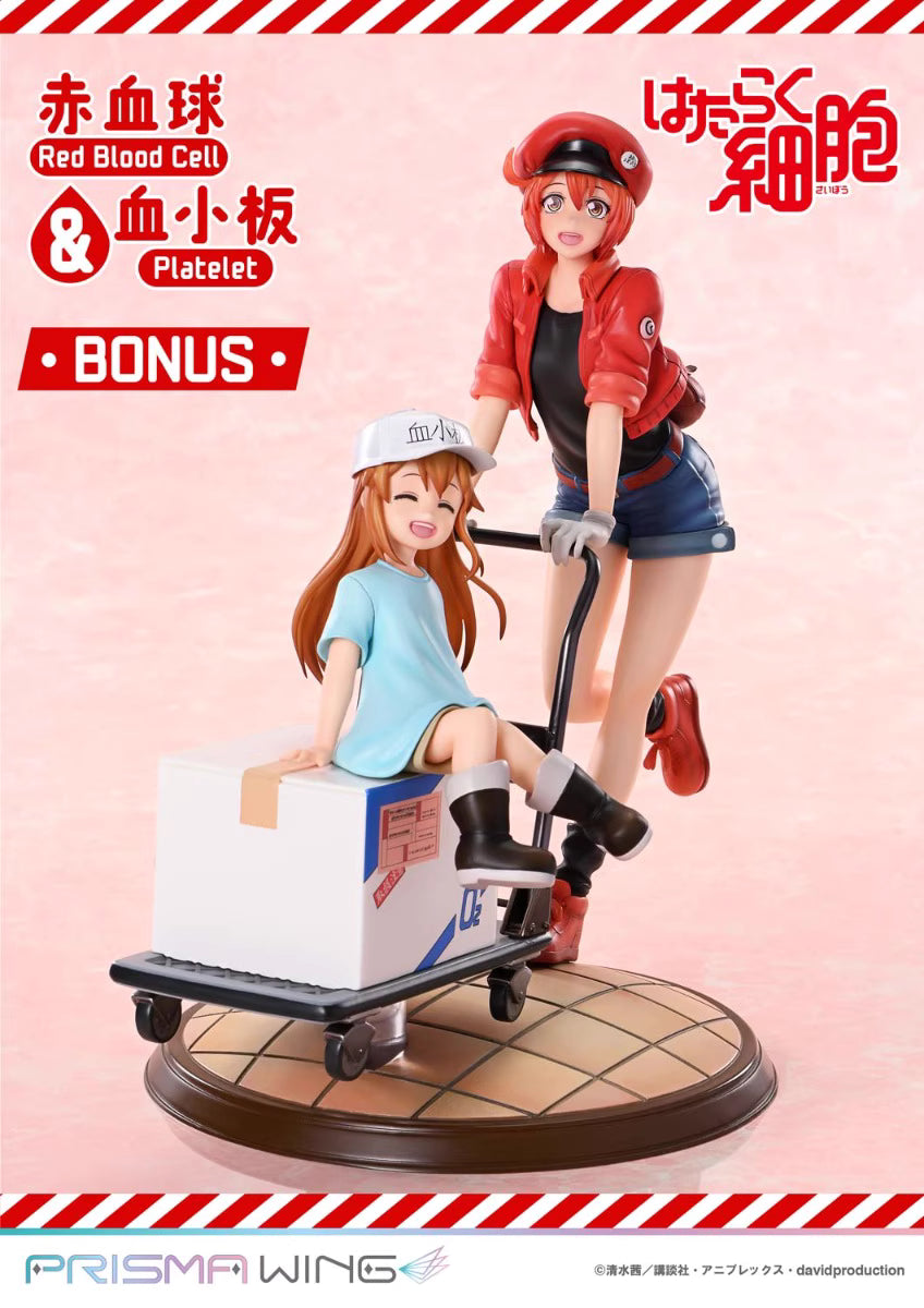 Cells at Work Prime 1 Studio PRISMA WING Red Blood Cell & Platelet PWHSB-01S Licensed PVC Figure