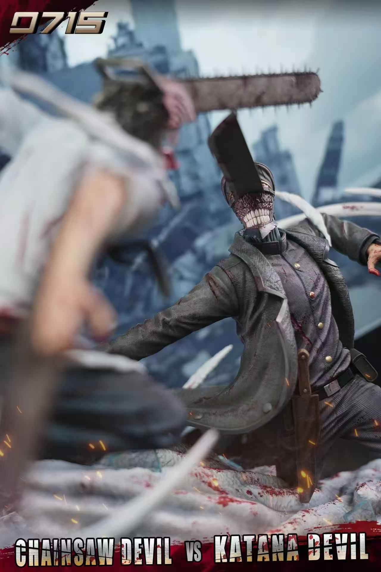 Chainsaw Man 0715 Studio Denji vs. Katana Demon Resin Statue