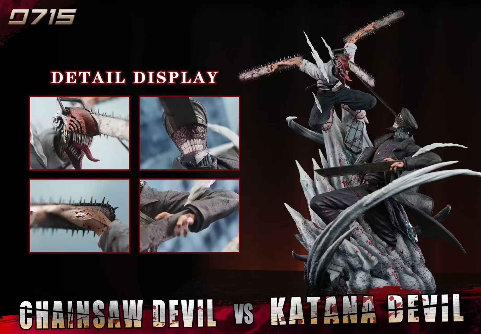 Chainsaw Man 0715 Studio Denji vs. Katana Demon Resin Statue