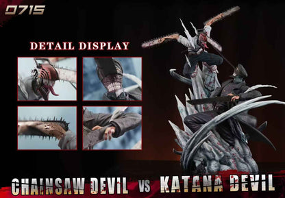 Chainsaw Man 0715 Studio Denji vs. Katana Demon Resin Statue