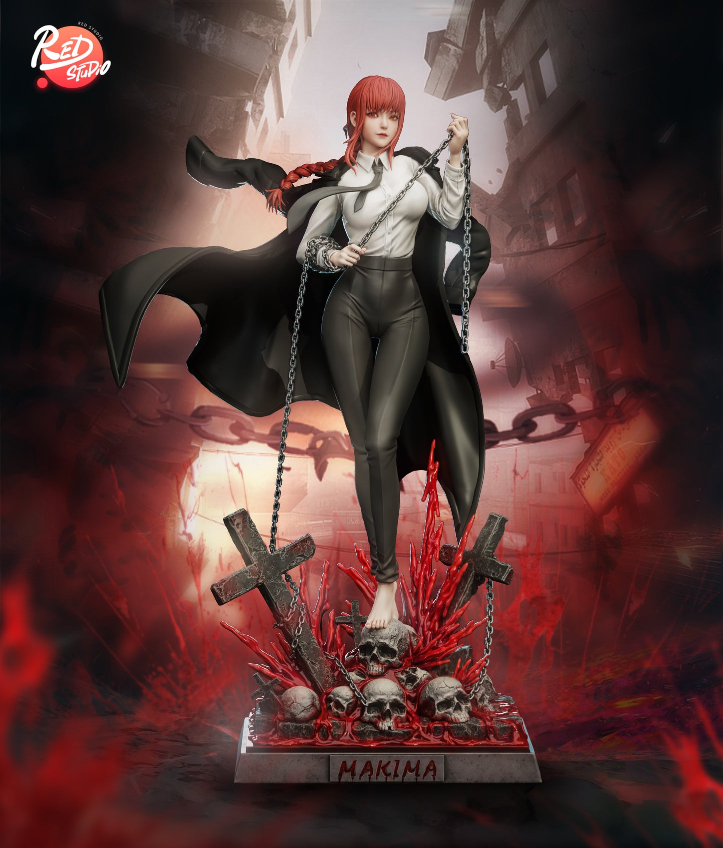 Chainsaw Man Red Studio Makima Resin Statue