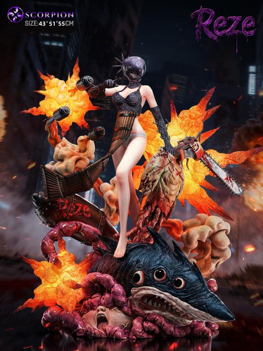 Chainsaw Man Scorpion Studio Reze Bomb Devil 1/4 Resin Statue