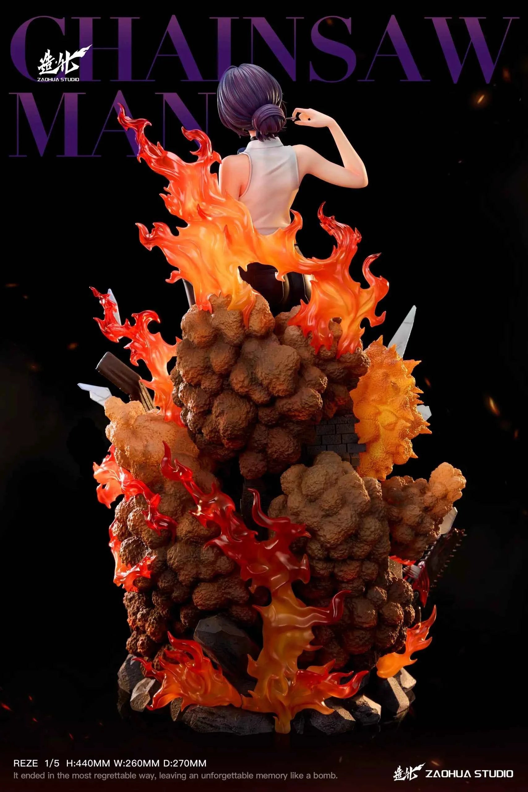 Chainsaw Man ZaoHua Studio Reze & Bomb Demon Resin Statue
