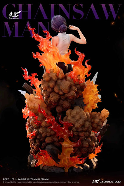 Chainsaw Man ZaoHua Studio Reze & Bomb Demon Resin Statue