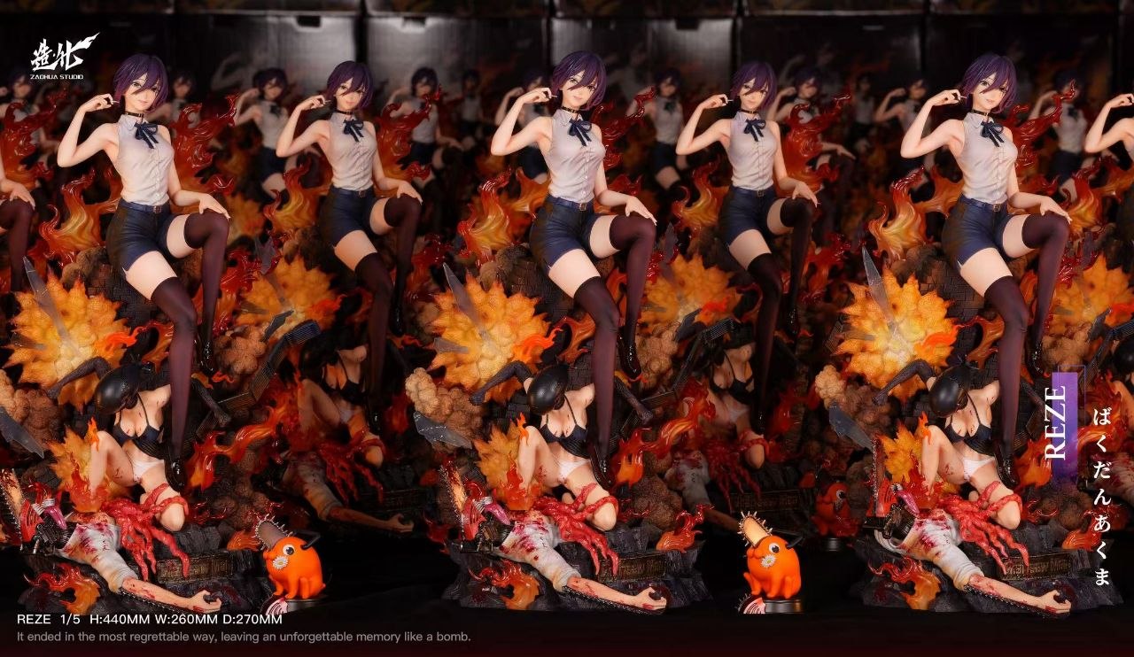 ZaoHua Studio Reze & Bomb Demon Resin Statue