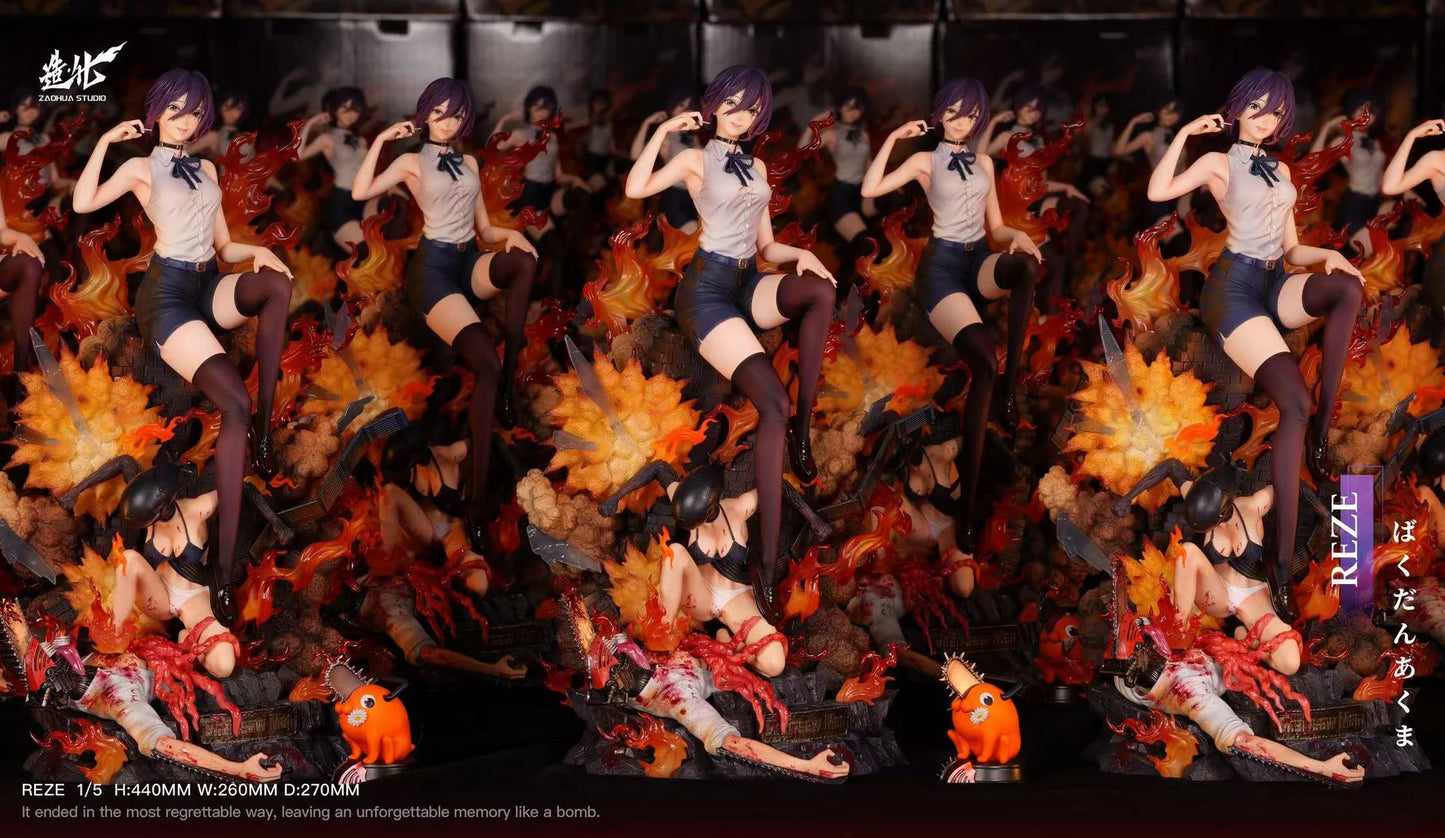 ZaoHua Studio Reze & Bomb Demon Resin Statue