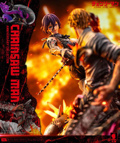 Chainsaw Man Big Feeler Studio Denji vs Reze Resin Statue