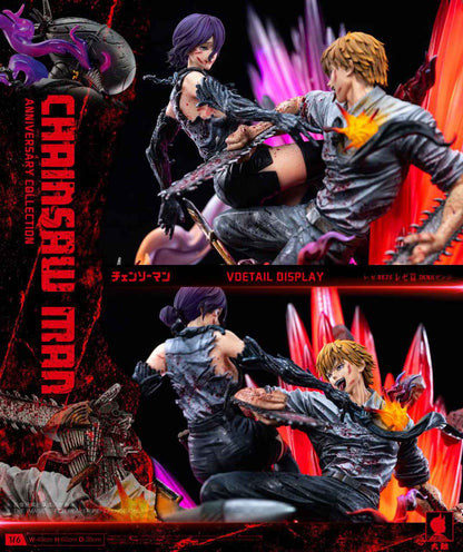 Chainsaw Man Big Feeler Studio Denji vs Reze Resin Statue