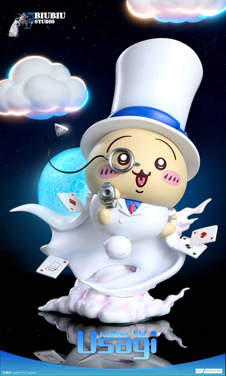 Chiikawa Biubiu Studio Usagi Cosplay Kaito Kid Phantom Thief Resin Statue
