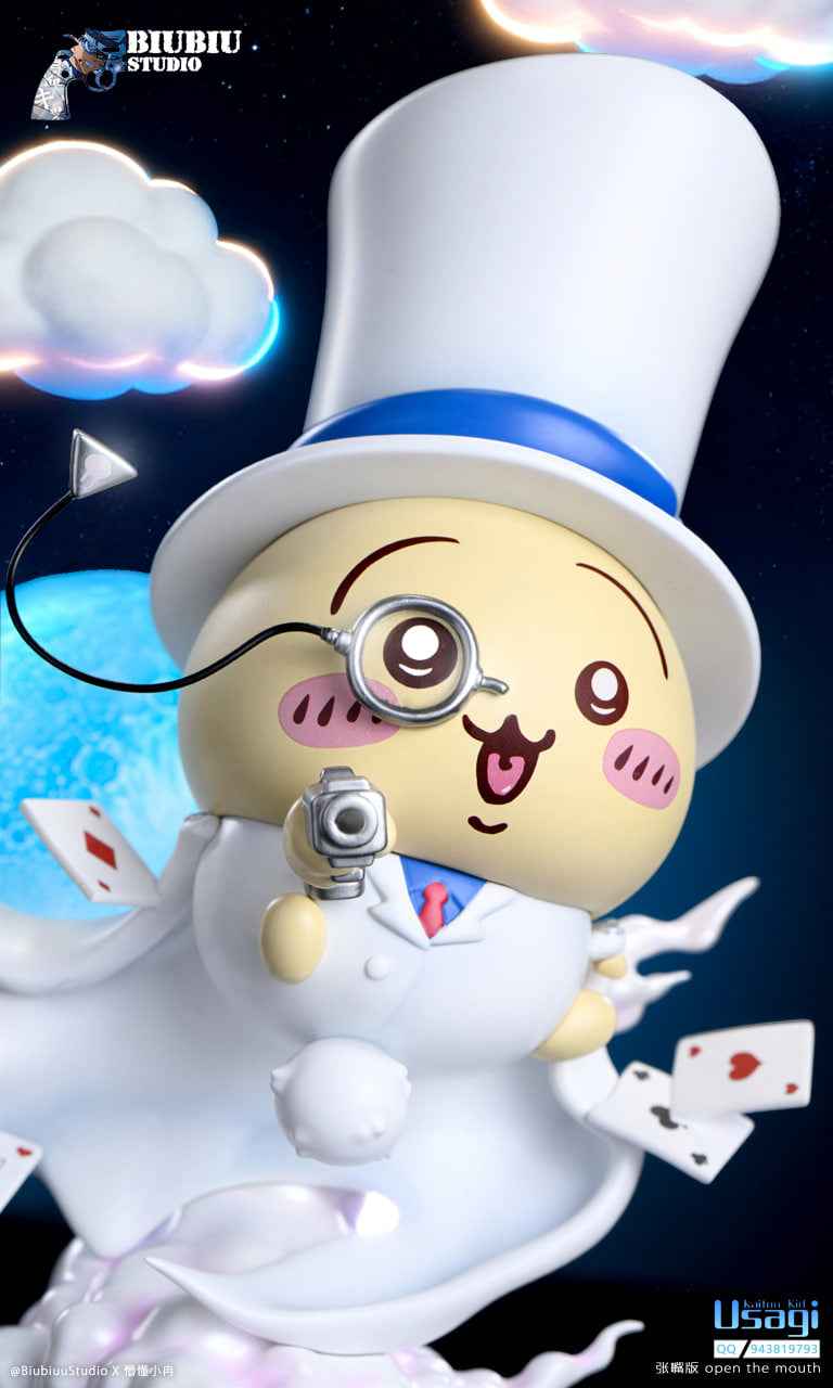 Chiikawa Biubiu Studio Usagi Cosplay Kaito Kid Phantom Thief Resin Statue