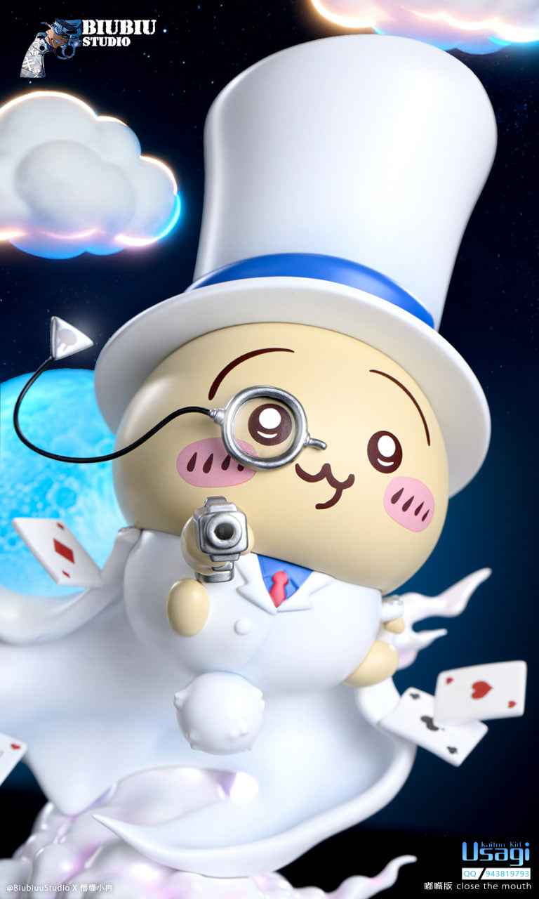 Chiikawa Biubiu Studio Usagi Cosplay Kaito Kid Phantom Thief Resin Statue