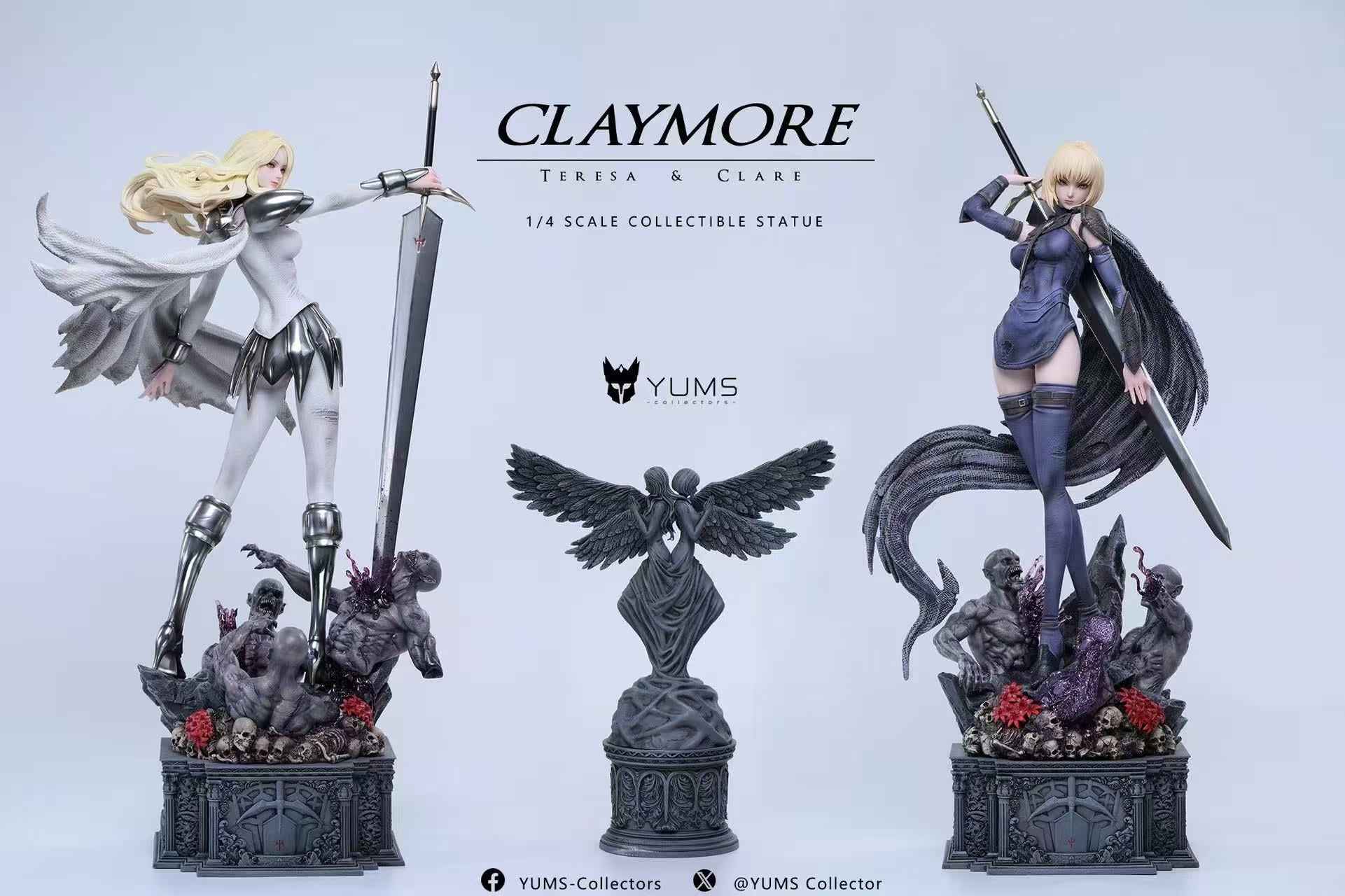 Claymore YUMS-Collectors Studio Teresa & Clare 1/4 Resin Statue