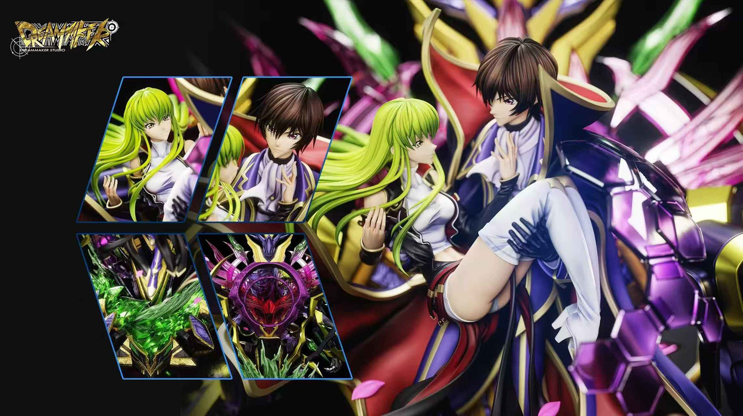 Code Geass Dream Maker Studio Lelouch Lamperouge & CC 1/4 Resin Statue