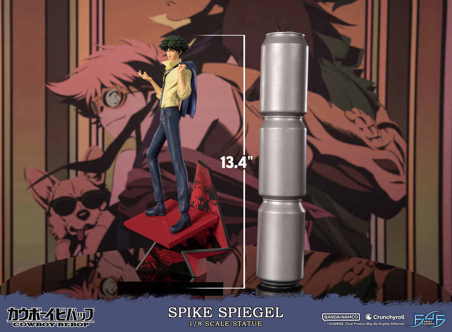 Cowboy Bebop First 4 Figures Spike Spiegel 1/8 Licensed Resin Statue