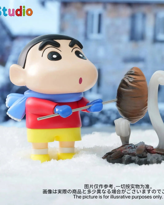 Crayon Shin-chan LiMi Studio Shin-chan Roasts Sweet Potatoes Resin Statue