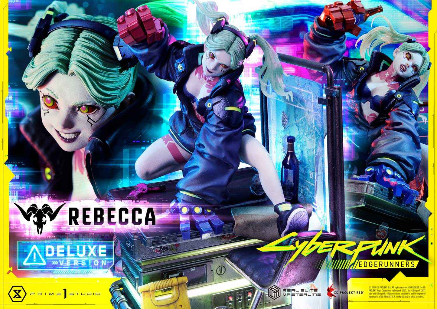 Cyberpunk Edgerunners Prime 1 Studio Rebecca REMCP-03 REMCP-03DX Licensed Resin Statue