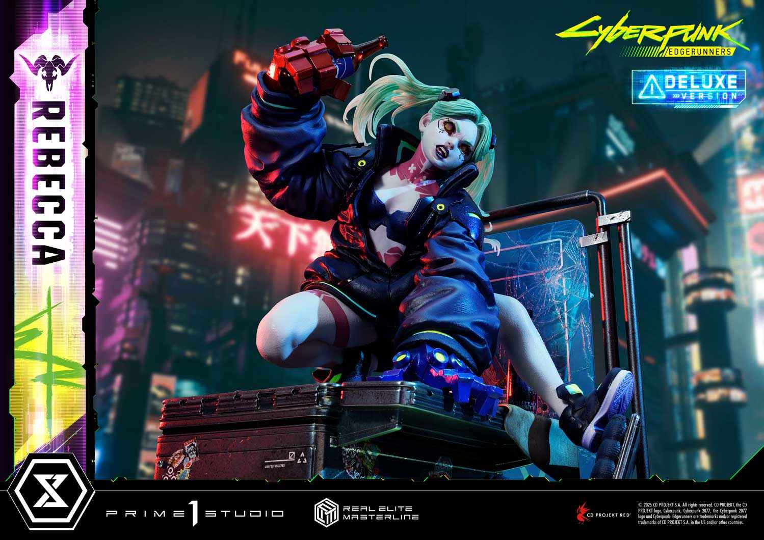 Cyberpunk Edgerunners Prime 1 Studio Rebecca REMCP-03 REMCP-03DX Licensed Resin Statue