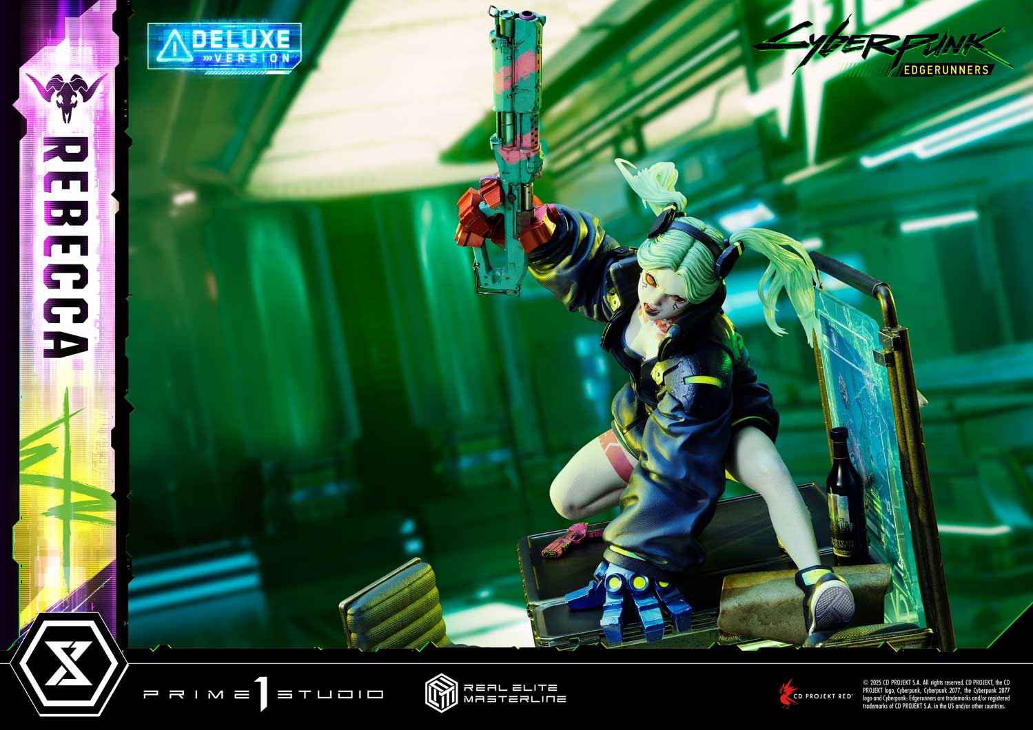 Cyberpunk Edgerunners Prime 1 Studio Rebecca REMCP-03 REMCP-03DX Licensed Resin Statue