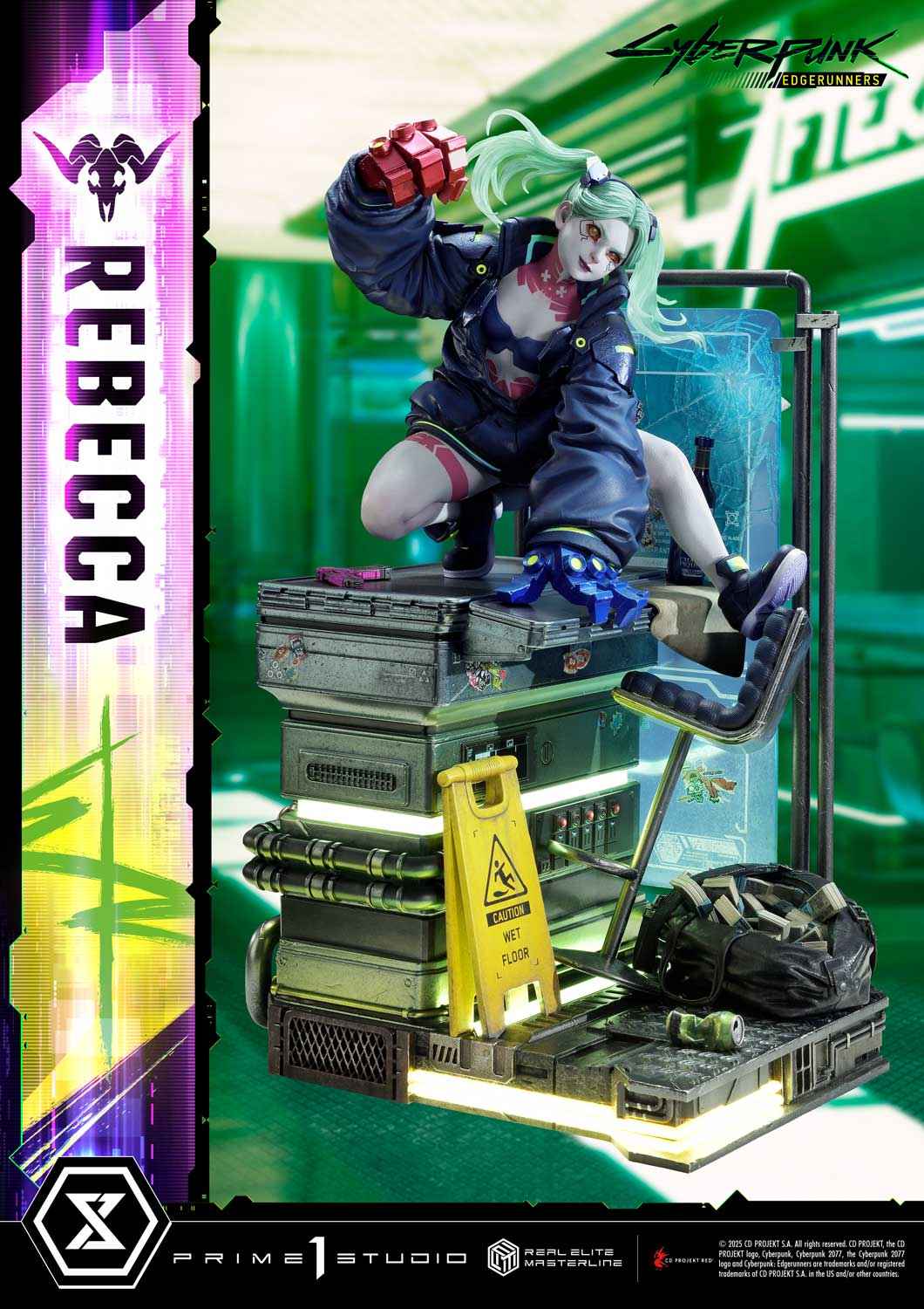 Cyberpunk Edgerunners Prime 1 Studio Rebecca REMCP-03 REMCP-03DX Licensed Resin Statue