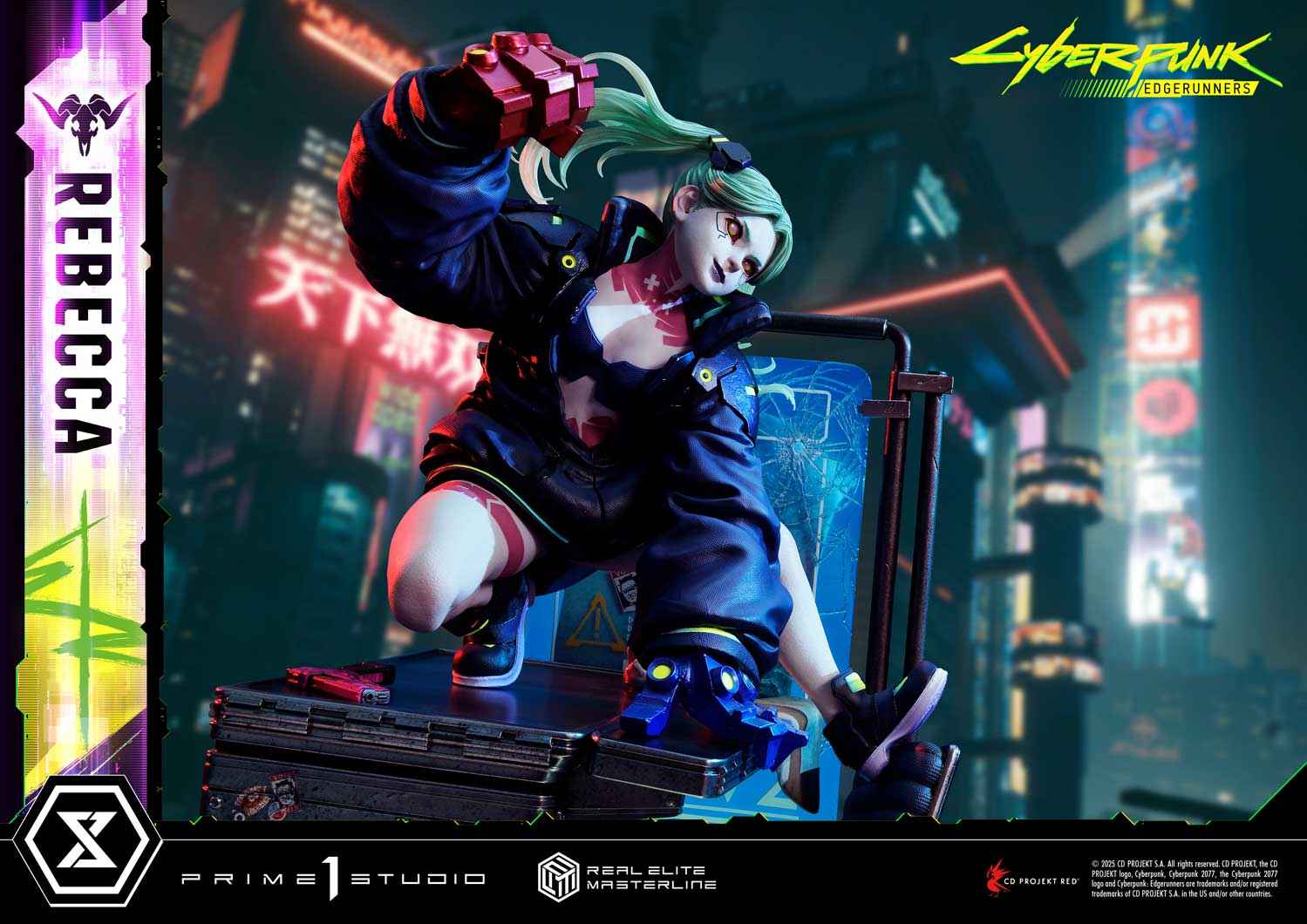 Cyberpunk Edgerunners Prime 1 Studio Rebecca REMCP-03 REMCP-03DX Licensed Resin Statue