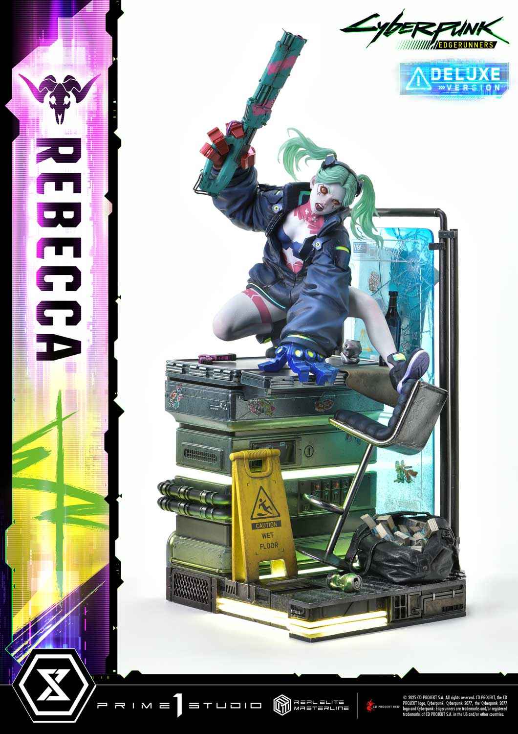 Cyberpunk Edgerunners Prime 1 Studio Rebecca REMCP-03 REMCP-03DX Licensed Resin Statue