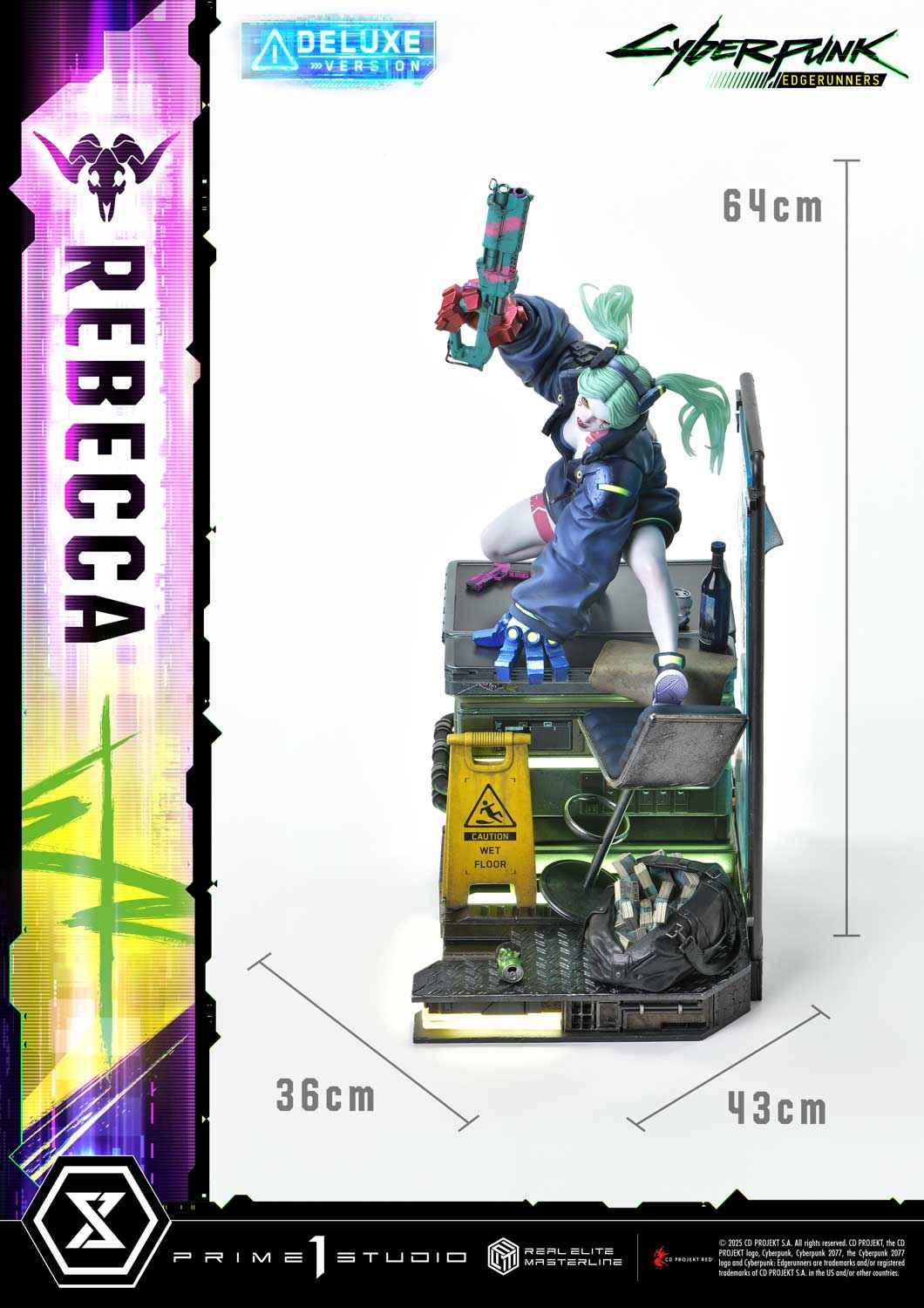 Cyberpunk Edgerunners Prime 1 Studio Rebecca REMCP-03 REMCP-03DX Licensed Resin Statue