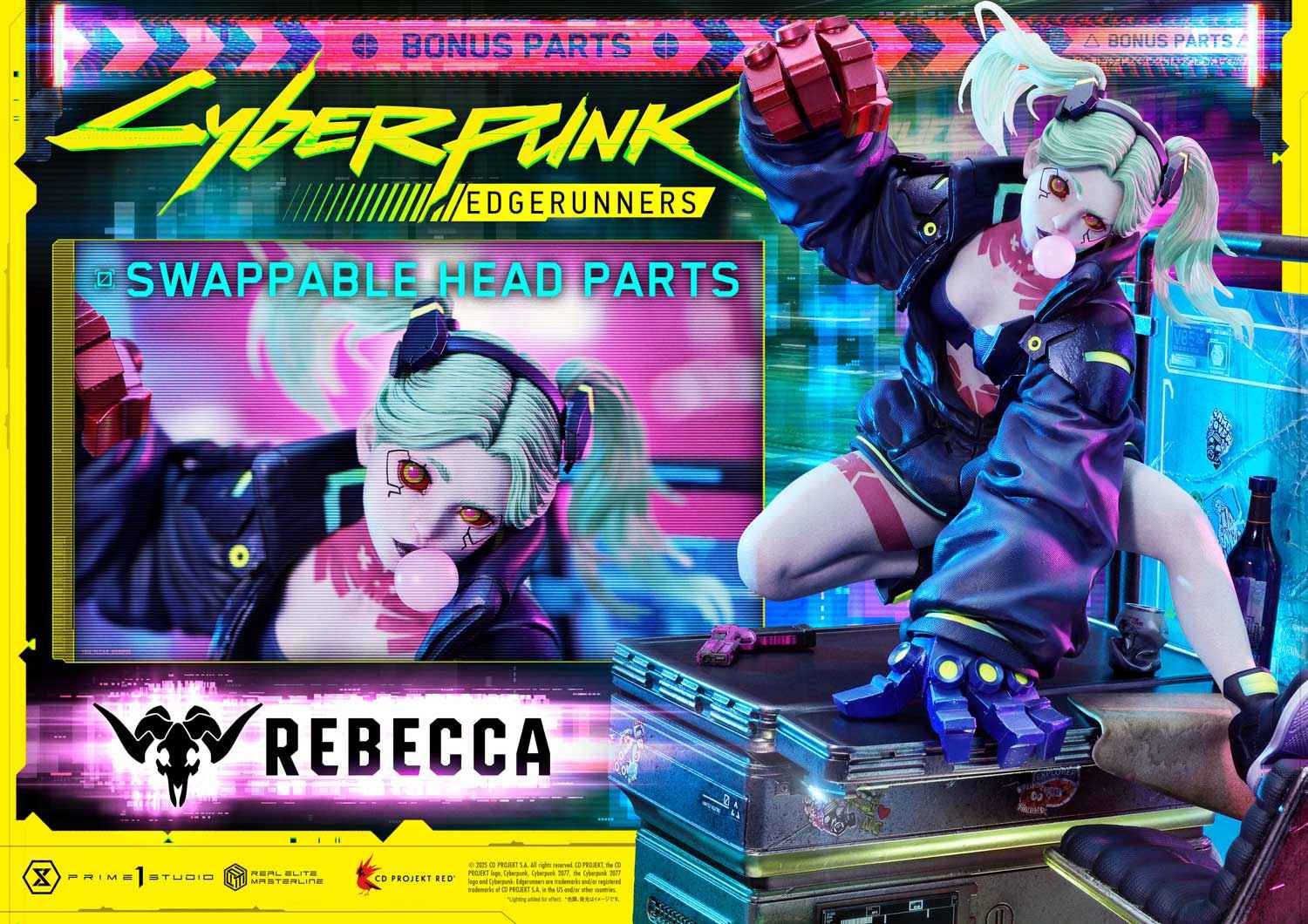 Cyberpunk Edgerunners Prime 1 Studio Rebecca REMCP-03 REMCP-03DX Licensed Resin Statue