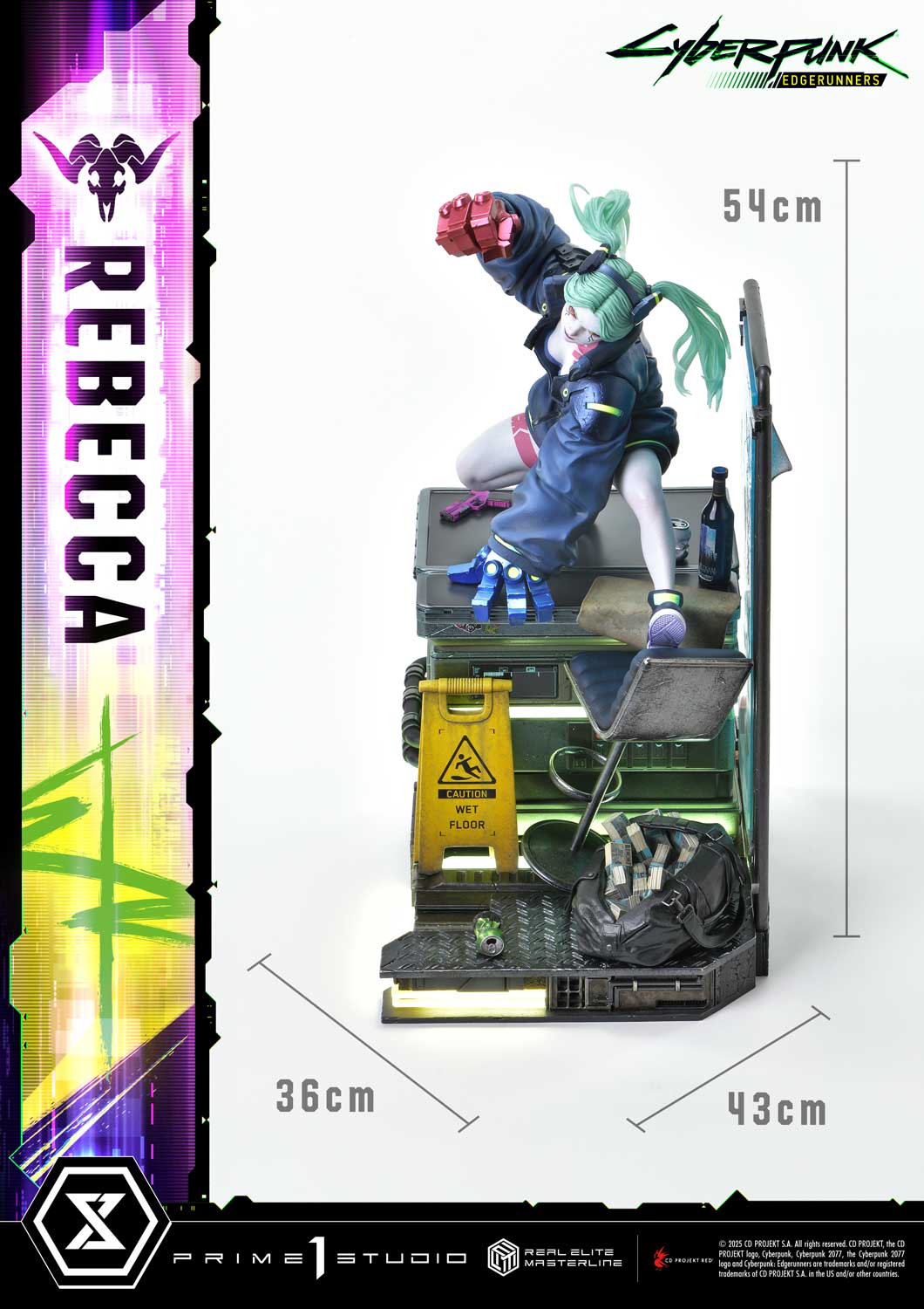 Cyberpunk Edgerunners Prime 1 Studio Rebecca REMCP-03 REMCP-03DX Licensed Resin Statue